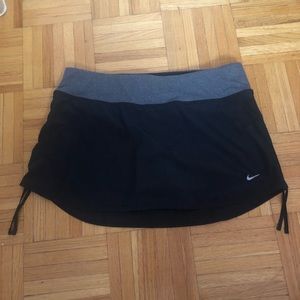 Black Nike tennis skirt w/ shorts